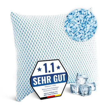 Подушка для шиї, подушка для голови 80x80 - Ергономічна подушка для сну з піни з ефектом пам&39яті, подушка для підтримки шиї, подушка для сну на боці з чохлом, комфортна подушка для дорослих, м&39яка 80 x 80 см