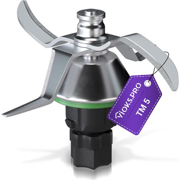 О ks.pro Thermomix Knife TM5 Заміна для Vorwerk Ніж Thermomix TM5 - Ніж Vorwerk Thermomix TM5 Змінний ніж з нержавіючої сталі SUS420 - Аксесуари Thermomix TM5 та запчастини до Thermomix TM5