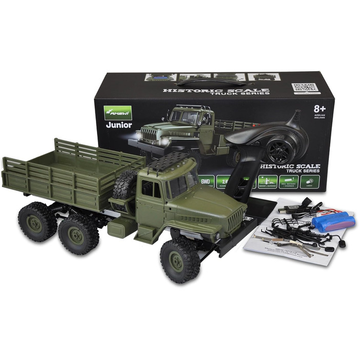 Вантажівка 6x6 116 RTR 2,4GHz, зелена