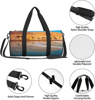 Спортивна сумка, дорожня сумка, пляжна сумка, з принтом, сумка на нічліг, чорна, універсальний розмір, сумка для подорожей