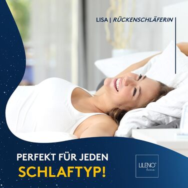 Подушка LILENO HOME 80x80 (комплект з 2 шт.) Можна прати при 95C, Oeko-Tex та зроблено в Німеччині Регульована подушка 80x80 для райського сну Подушка 80x80 см з приємним запахом Комплект з 2 шт.