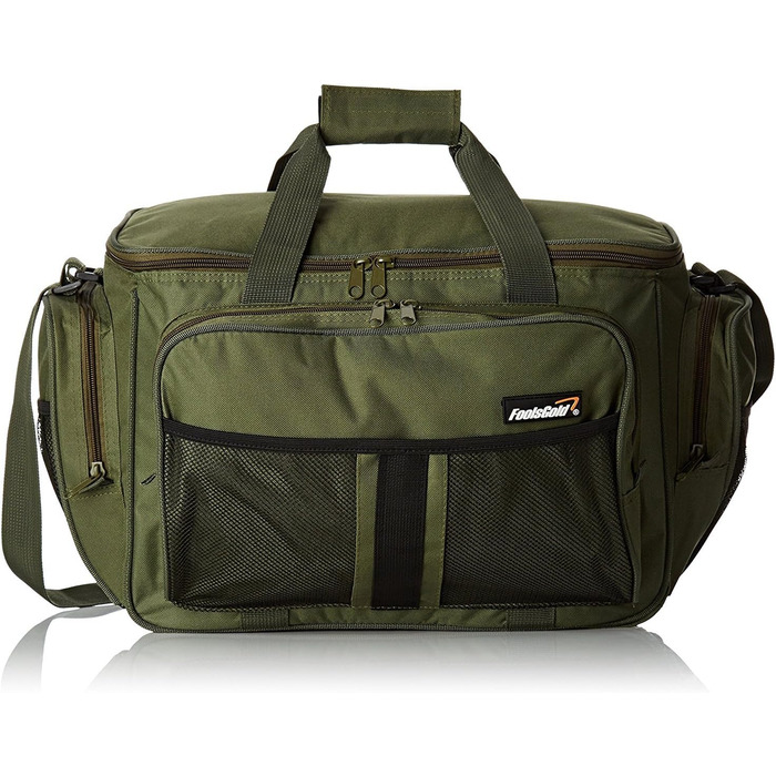 Велика ізольована рибальська сумка foolsGold Carp Bag зеленого кольору