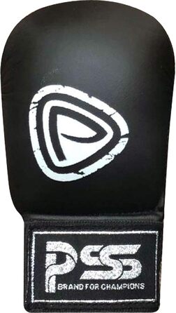 Дитячі рукавички для карате без пальців, захист для карате, юніорські, без великого пальця, зі штучної шкіри, чорні, сині, червоні, розмір S, чорні