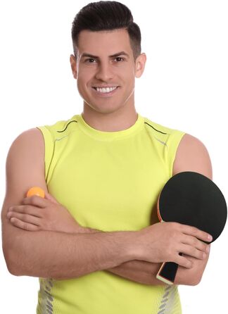 Набір для настільного тенісу Diompirux Premium 2 ракетки + 3 м’ячі + чохол 7-шарова тополя + високоякісна гума для початківців, профі, сім’ї посилена ручка