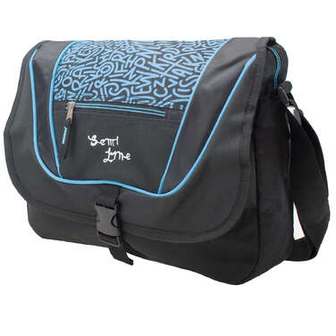 Сумка через плече Semi Line 9 Black/Blue (7156)