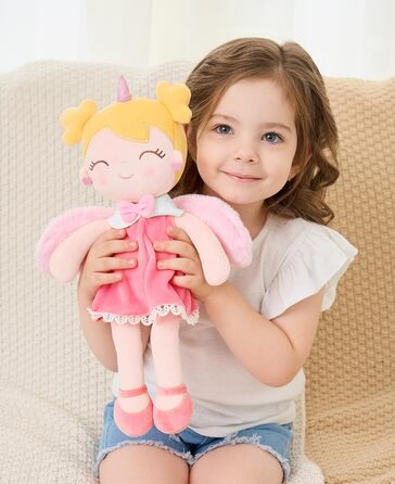 М&39яка тканинна лялька GAGAKU 40 см. Єдиноріг, ляльки-охоронці, подарунок на хрещення, подарунки на хрещення для дівчаток. М&39як