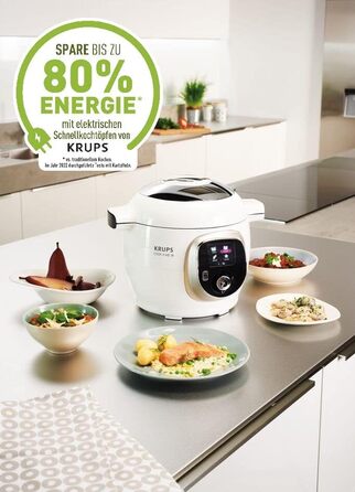 Мультиварка Krups Cook4Me CZ7101 вкл. книгу рецептів об'єм 6 л Електрична скороварка 150 запрограмованих рецептів Інтуїтивно зрозу