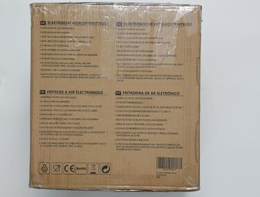 Аерофритюрниця Taylor Swoden 4.2 л, фритюрниця 8 в 1, фритюрниця без олії для 4-6 осіб, таймер на 60 хвилин - фритюрниця, фритюрниця 1400 Вт, зберігання кабелю, без бісфенолу А