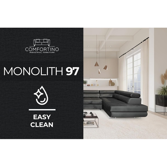 Кутовий диван зі сном Великий PASTI U-подібної форми, диван-ліжко з відділенням для зберігання речей, 3-місний кутовий диван, диван-ліжко для вітальні, великий диван-ліжко з функцією сну (темно-сірий)