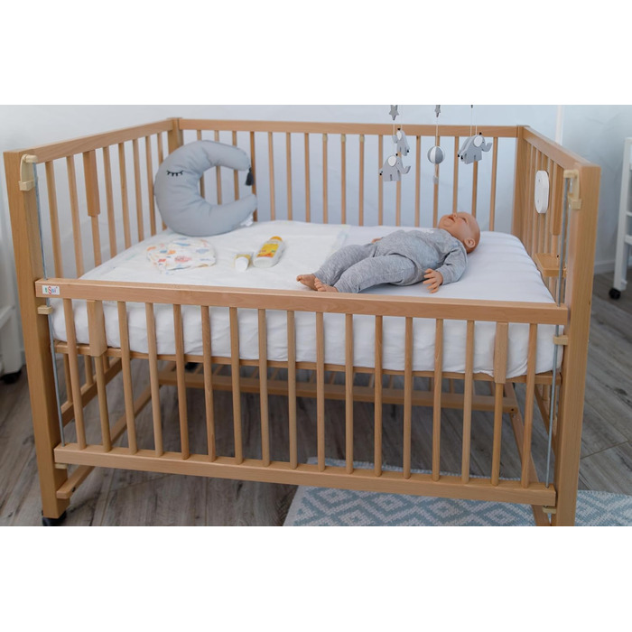 Диван-ліжко Side-by-Side / Суміжне сну HAJO Бук 124x64 см (Натуральний)