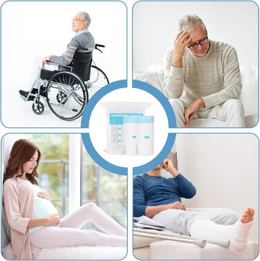 Туалетних пакетів, одноразові туалетні пакети, гігієнічні пакети, портативні пакети, одноразові сміттєві пакети для туалетних стільців, ідеально підходять для килимків для туалетних стільців, 80