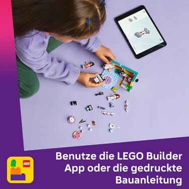Кімната Пейслі LEGO Friends - Іграшка для рольових ігор - Подарунок для дівчаток віком від 6 років - Набір з 2 мініфігурками, фігуркою кролика та гітарою - Креативний ігровий набір для дітей 42647