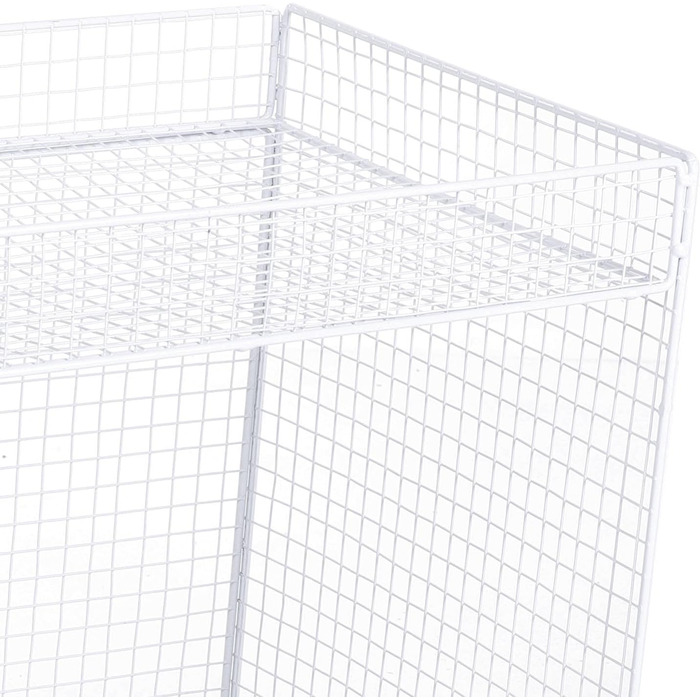 Розсувний органайзер для кошиків, мобільні полиці для зберігання, полиці для комори з поворотними на 360 градусів колесами, що блокуються, ідеально підходить для зберігання тарілок, мисок та посуду (білий)