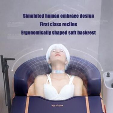 Надувна ванна зі зручним дном, портативні складні ванни для використання в приміщенні та на вулиці, а також крижані ванни для дорослих спа-центрів, ідеально підходять для гарячих/крижаних ванн