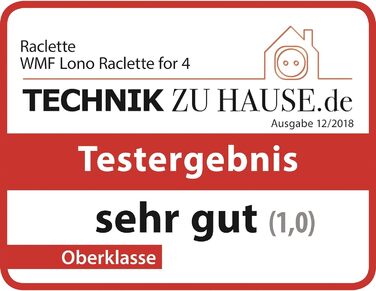 Раклет гриль зі сковородами та слайдерами, раклет 4 персони, 870 Вт, нержавіюча сталь матова