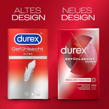 Презервативи Durex Gefühlsecht Ultra, тонкі, 10 шт