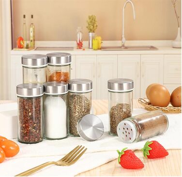 Органайзер для спецій, 20 склянок для зберігання спецій з ручкою для кухонної комори