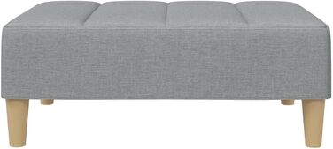 Тканинна підставка для ніг, світло-сірий, 77 x 55 x 31 см, 4007389