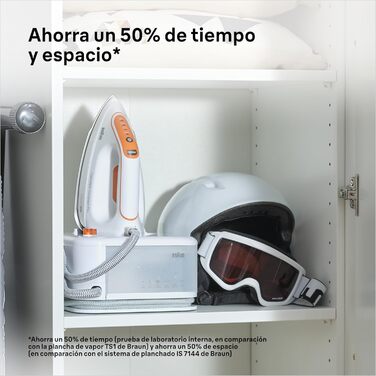 Парова прасувальна станція Braun CareStyle Compact Pro IS 2561 WH, парова праска з підошвою FreeGlide 3D, вертикальна подача пари,