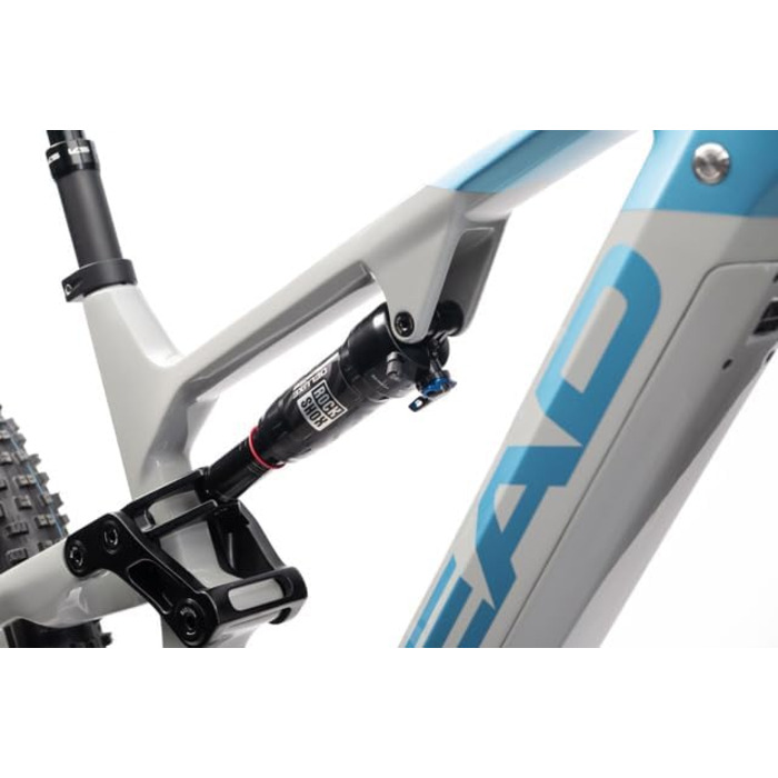 Гірський електровелосипед для дорослих Muret Trail Full Suspension E-Fully, сірий/синій 48