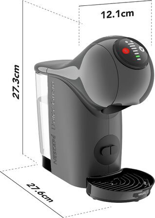 Антрацит Кавоварка капсульна автоматична NESCAF DOLCE GUSTO GENIO S by KRUPS антрацит Кавоварка капсульна KP243B антрацит