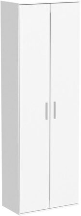 Шафа для документів mokebo, багатофункціональна шафа (60x180 см) Довга з дерева, також підходить як офісна шафа, універсальна шафа або шафа для взуття, а також як комора або шафа білого кольору -11 багатофункціональна шафа З відділеннями