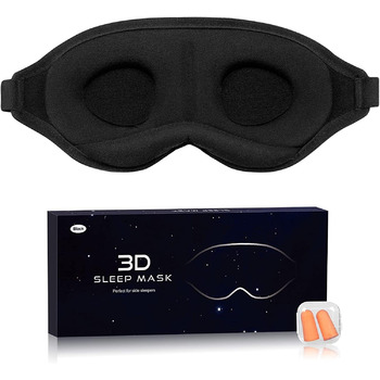 2, 2023 Upgraded 3D Eye Mask for Men and Women, 100 Opaque, with regulable Elastic Band and bersups, Ideal for Travel, Black, 2, 2023 Upgraded 3D Eye Mask for Men and Women, 100 Opaque, with regulable Elastic Band and bersups, Ideal for Travel, Black