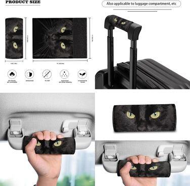 Захисні чохли для валіз, ручка для перенесення, чорний кіт, 90 см, 3