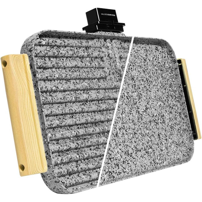 Електрична сковорода Cecotec Rock&Water 2000.кам'яне облицювання RockStone, регульований термостат, можна мити в посудомийній маши