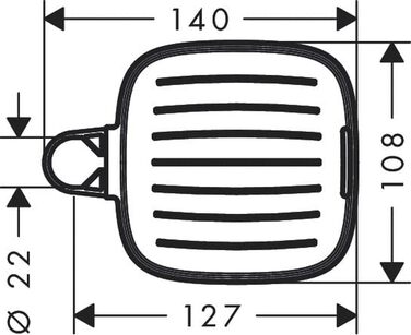 Мильниця Hansgrohe для Casetta Softcube 26519000 Душова стійка 26519000 Інше 1.0