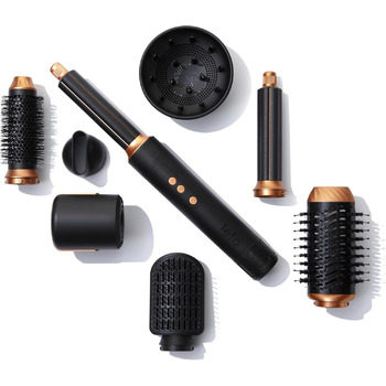 В 1 фен, фен, щітка для гарячого повітря, щітка для фена, кругла щітка для фена, плойка, самоочищення, двигун BLDC потужністю 1400