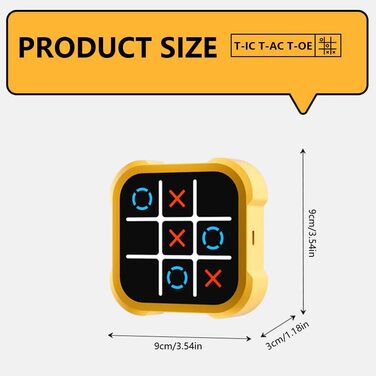 Електронна, електронна ігрова приставка-головоломка, портативна гра в хрестики-нулики для навчання та розвитку пам'яті, ручні іграшкові настільні ігри для дорослих та дітей