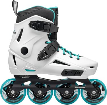 Жіночі міські роликові ковзани Rollerblade Lightning, білий та Aqua White/Aqua 8