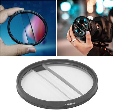Діоптрійний фільтр центрального поля, подвійна призма у вигляді півмісяця, діоптрійний фільтр центрального поля, аксесуари для дзеркальних фотокамер (67 мм)