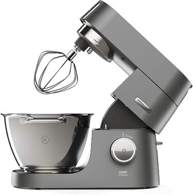 Вінчик з нержавіючої сталі Kenwood KAT51.000SS, аксесуари для кухонних комбайнів Kenwood, вінчик для повітряних куль, підходить для всіх кухонних комбайнів Chef, можна мити в посудомийній машині, нержавіюча сталь, срібло