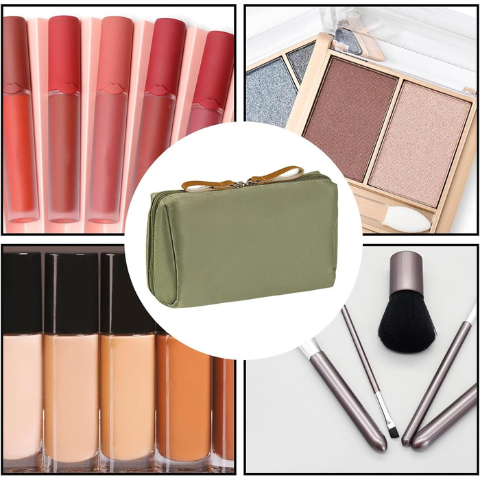 Організатор для косметички, Косметичка з відділеннями, Косметичка для пензликів для макіяжу, Водонепроникна, компактна дорожня кос