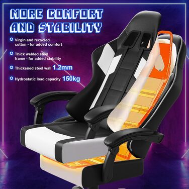 Офісне крісло масажне ігрове крісло ергономічне з поперековою підтримкою комп'ютерне офісне крісло з підголовником масажна подушка
