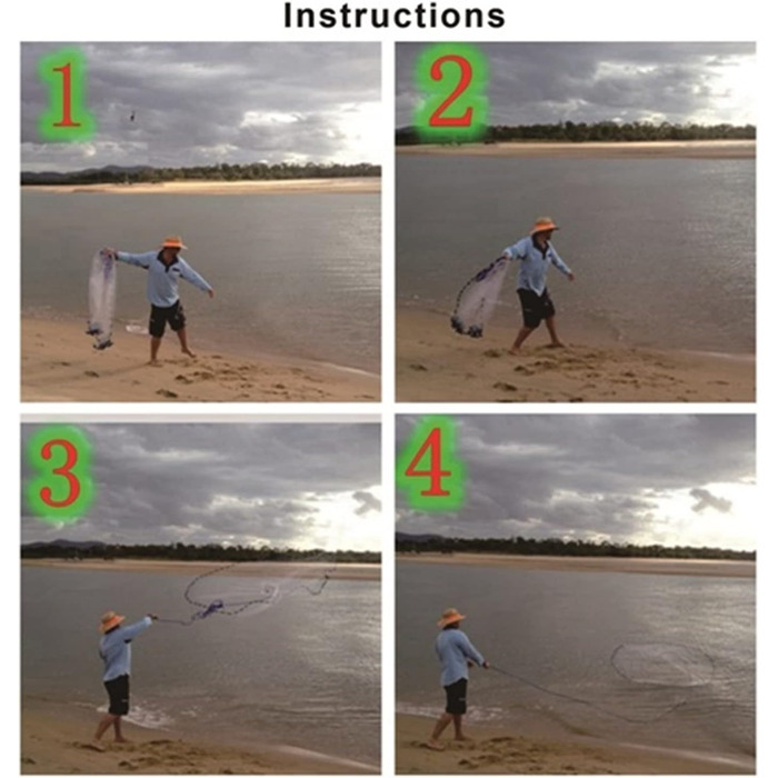 Закидна сітка з алюмінієвою рамкою, розмір вічка 0,8 дюйма, діаметр 7,813,8 футів, біла. Діаметр 2,4 метра (металева пластина)