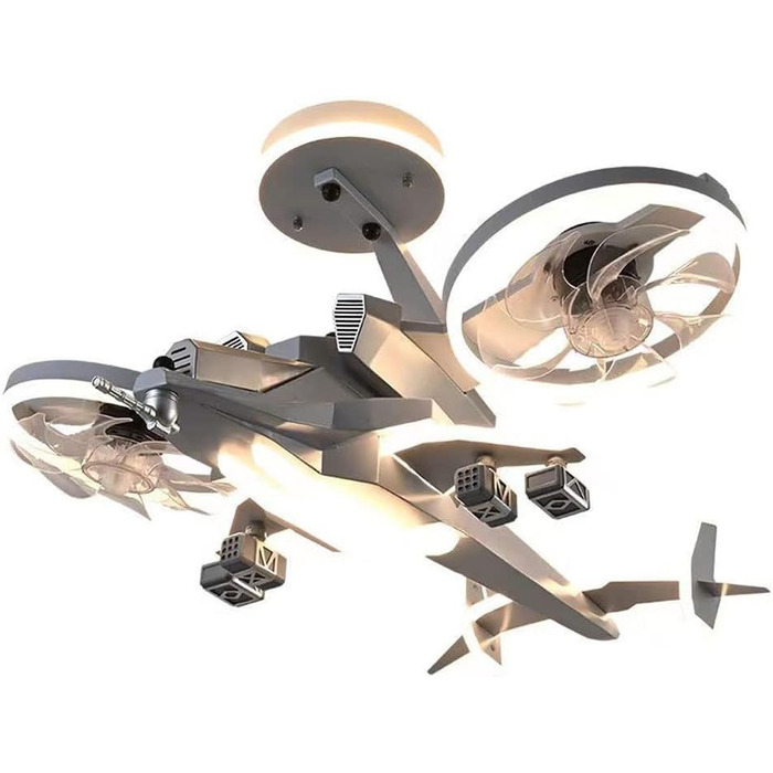 Вт світлодіодний стельовий світильник з регулюванням яскравості, стельовий вентилятор зі світлодіодним підсвічуванням, регульовано