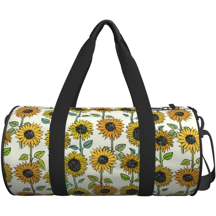 Дорожня сумка-циліндр з квітковим візерунком, спортивна сумка для чоловіків та жінок, сумка-мішок, спортивна сумка