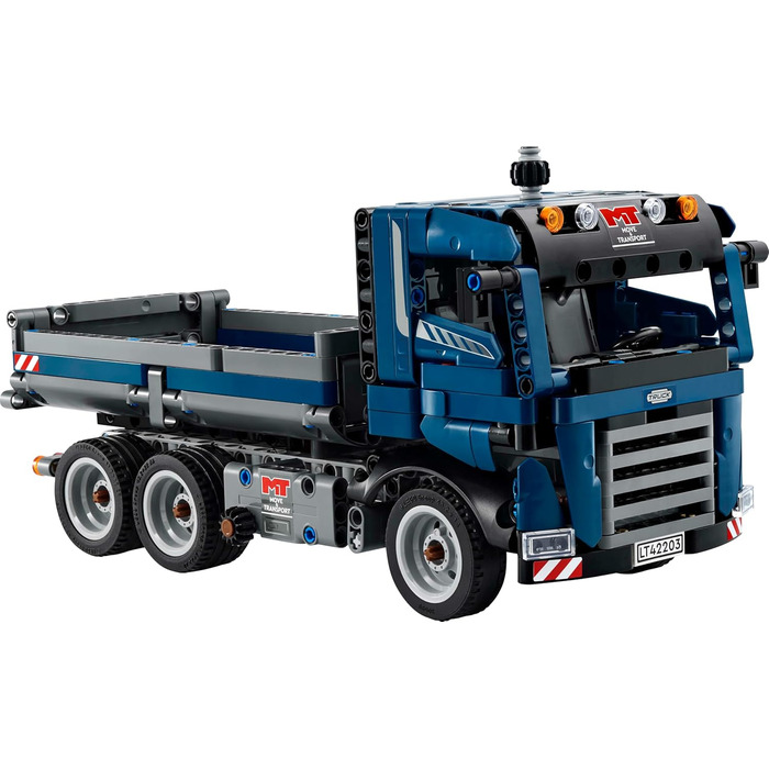 Іграшка LEGO Technic Самоскид з кермом та рухомою платформою - Синя будівельна машина - Ідея подарунка на день народження або свята - Конструктор для хлопчиків та дівчаток віком від 9 років 42203