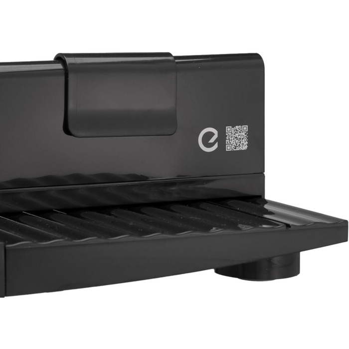 Харчовий слайсер ЧОРНИЙ Зроблено в EU I Компактний електричний слайсер, Хліборізка Ø 170 мм лезо з нержавіючої сталі 2в1 Регульований 0-17 мм, без бісфенолу А 100 Вт (142420002) Чорний RS42, 42