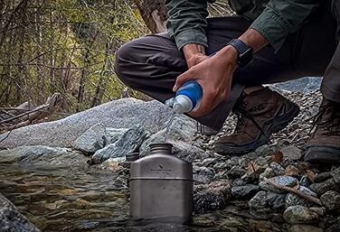 Титанова їдальня Кемпінговий посуд Кружка Військова пляшка для води Набір чашок для їдальні на відкритому повітрі Надлегкий набір