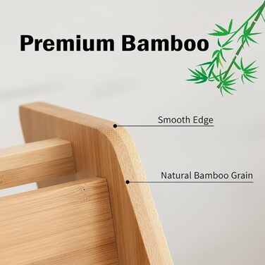 Бамбуковий органайзер для спецій універсальна вставка для спецій/банок/банок, не потребує свердління, нековзний