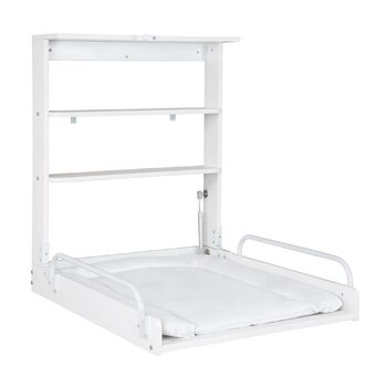 Настінний пеленальний столик roba - складаний пеленальний столик - настінний пеленальний килимок Танець птахів - дерево, білий / Танець птахів