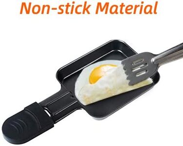 Сковороди для раклету HengBO для аксесуарів для гриля для раклету, сковороди для раклету з антипригарним покриттям, 4 шт. и 4 квадратних сковороди для раклету