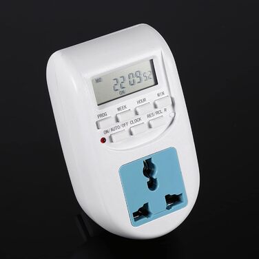 Енергозберігаюча розетка, великий РК-дисплей, таймер розетки з прихованими кнопками для водонагрівачів, кондиціонерів