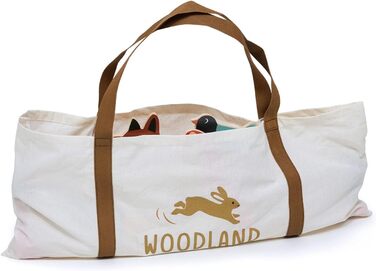 Іграшки з ніжним листям - Набір для крокету &quotЛіс&quot для приміщень, 17-елементна портативна спортивна іграшка з лісовою тематикою, для хлопчиків та дівчаток, покращує моторику та координацію рухів