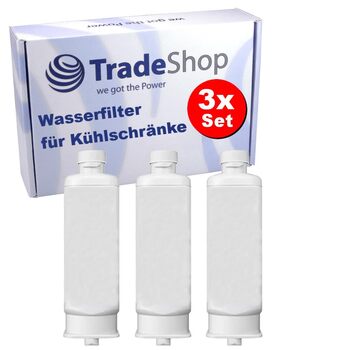 Фільтр для води Trade-Shop, сумісний з холодильниками Samsung RF23M8070SG/AA, RF23M8070SR/AA, RF23M8090SG/AA, RF23M8090SR/AA, RF23M8570SG/AA, RF23M8570SR/AA (комплект з 3 шт.)