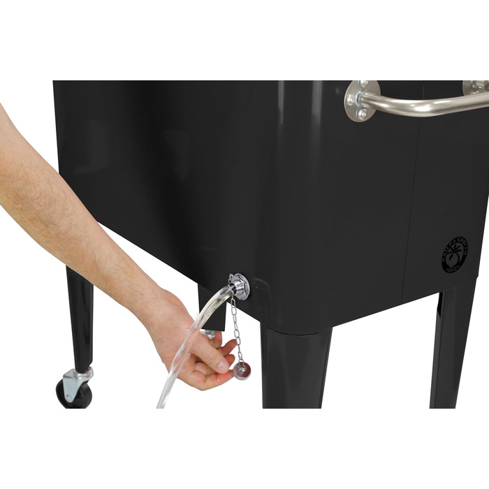 Кулер Kailua - коробка-холодильник, візок-холодильник, охолоджувач для напоїв, чорний